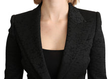 Load image into Gallery viewer, Dolce & Gabbana Elegant Black Brocade Single Breasted Blazer