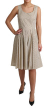 Load image into Gallery viewer, Dolce & Gabbana Elegant Polka Dot Sleeveless A-Line Dress