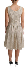 Load image into Gallery viewer, Dolce & Gabbana Elegant Polka Dot Sleeveless A-Line Dress