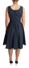 Load image into Gallery viewer, Dolce & Gabbana Elegant Polka-Dotted Blue A-Line Dress