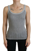 Load image into Gallery viewer, Dolce & Gabbana Chic Gray Sleeveless Modal-Cotton Top