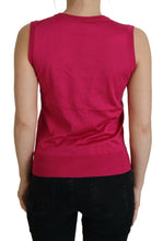 Load image into Gallery viewer, Dolce & Gabbana Chic Pink Silk Sleeveless Tank Top Vest