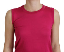 Load image into Gallery viewer, Dolce & Gabbana Chic Pink Silk Sleeveless Tank Top Vest