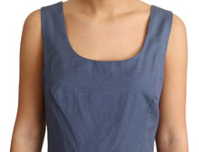 Load image into Gallery viewer, Dolce & Gabbana Chic Blue Polka-Dotted Sleeveless A-Line Dress