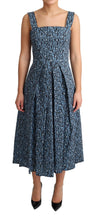 Load image into Gallery viewer, Dolce & Gabbana Elegant Sleeveless A-line Blue Heart Dress