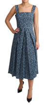 Load image into Gallery viewer, Dolce & Gabbana Elegant Sleeveless A-line Blue Heart Dress