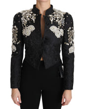 Load image into Gallery viewer, Dolce & Gabbana Elegant Black Silver Baroque Jacket