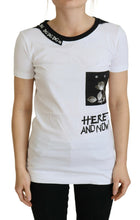 Load image into Gallery viewer, Dolce & Gabbana Chic Monochrome 'Here and Now' Cotton Tee