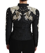 Load image into Gallery viewer, Dolce & Gabbana Elegant Black Silver Baroque Jacket