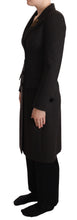Load image into Gallery viewer, Dolce & Gabbana Gray Wool Cashmere Coat Crest Applique Jacket