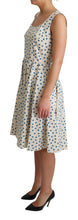 Load image into Gallery viewer, Dolce & Gabbana Elegant Beige Polka Dot A-Line Sleeveless Dress