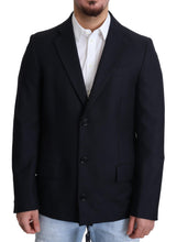 Load image into Gallery viewer, Dolce & Gabbana Elegant Dark Blue Virgin Wool Men's Coat