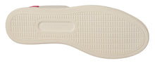 Load image into Gallery viewer, Dolce & Gabbana Elegant White Leather Low-Top Sneakers