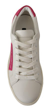 Load image into Gallery viewer, Dolce & Gabbana Elegant White Leather Low-Top Sneakers