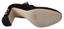Load image into Gallery viewer, Dolce & Gabbana Elegant Black Suede Mary Janes Pumps