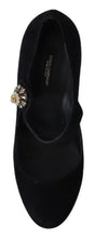Load image into Gallery viewer, Dolce & Gabbana Elegant Black Suede Mary Janes Pumps