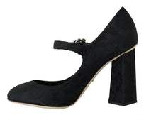 Load image into Gallery viewer, Dolce & Gabbana Elegant Black Crystal Brocade Pumps