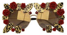 Load image into Gallery viewer, Dolce & Gabbana Elegant Round Rose-Embellished Sunglasses