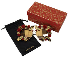 Load image into Gallery viewer, Dolce & Gabbana Elegant Round Rose-Embellished Sunglasses