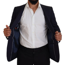 Load image into Gallery viewer, Dolce & Gabbana Elegant Blue Wool Silk Blazer Jacket
