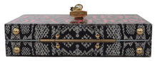 Load image into Gallery viewer, Dolce & Gabbana Gray Resin Dolce Box Clutch with Gold Details