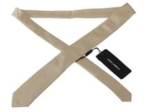 Load image into Gallery viewer, Dolce & Gabbana Elegant Light Brown Silk Necktie