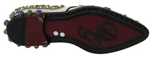Load image into Gallery viewer, Dolce & Gabbana Elegant White Suede Dress Flats with Crystals