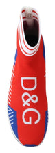 Load image into Gallery viewer, Dolce & Gabbana Blue Red Sorrento Logo Sneakers Socks Shoes