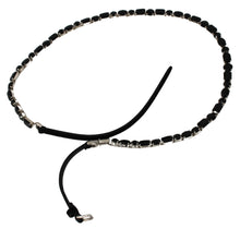 Load image into Gallery viewer, Dolce & Gabbana Luxurious Black Crystal-Embellished Leather Belt