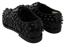 Load image into Gallery viewer, Dolce & Gabbana Elegant Black Dress Shoes with Crystals