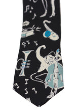 Load image into Gallery viewer, Dolce & Gabbana Elegant Black Music Pattern Silk Neck Tie
