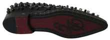 Load image into Gallery viewer, Dolce & Gabbana Elegant Black Crystal Leather Dress Shoes