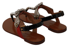 Load image into Gallery viewer, Dolce & Gabbana Elegant Strappy Sandals with Exotic Charm