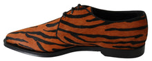 Load image into Gallery viewer, Dolce & Gabbana Tiger Pattern Dress Shoes with Pony Hair