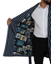 Load image into Gallery viewer, Dolce & Gabbana Elegant Striped Silk Blend Robe