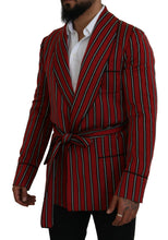 Load image into Gallery viewer, Dolce & Gabbana Elegant Red Striped Long Robe Luxury Wear