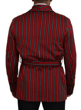 Load image into Gallery viewer, Dolce & Gabbana Elegant Red Striped Long Robe Luxury Wear