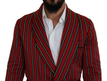 Load image into Gallery viewer, Dolce & Gabbana Elegant Red Striped Long Robe Luxury Wear