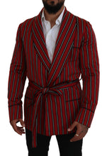 Load image into Gallery viewer, Dolce & Gabbana Elegant Red Striped Long Robe Luxury Wear
