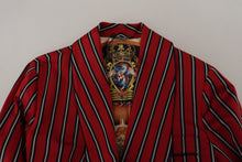 Load image into Gallery viewer, Dolce & Gabbana Elegant Red Striped Long Robe Luxury Wear