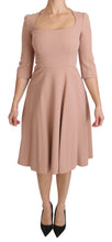 Load image into Gallery viewer, Dolce & Gabbana Elegant Light Pink A-Line Knee Length Dress