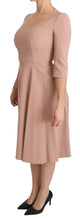 Load image into Gallery viewer, Dolce & Gabbana Elegant Light Pink A-Line Knee Length Dress