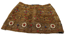 Load image into Gallery viewer, Dolce & Gabbana Gold Crystal Jacquard High Waist Skirt