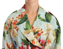 Load image into Gallery viewer, Dolce & Gabbana Elegant Floral Silk Trench Coat