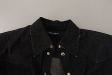 Load image into Gallery viewer, Dolce & Gabbana Elegant Grey Cotton Blend Casual Shirt