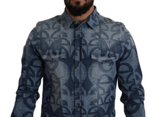 Load image into Gallery viewer, Dolce & Gabbana Elegant Slim Fit Casual Blue Men's Shirt