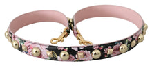 Load image into Gallery viewer, Dolce & Gabbana Elegant Floral Leather Shoulder Strap