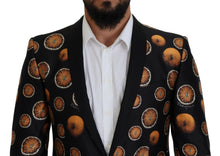 Load image into Gallery viewer, Dolce & Gabbana Elegant Silk-Blend Martini Black Blazer