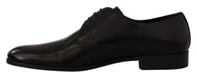 Load image into Gallery viewer, Dolce & Gabbana Elegant Black Leather Derby Shoes