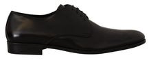 Load image into Gallery viewer, Dolce & Gabbana Elegant Black Leather Derby Shoes